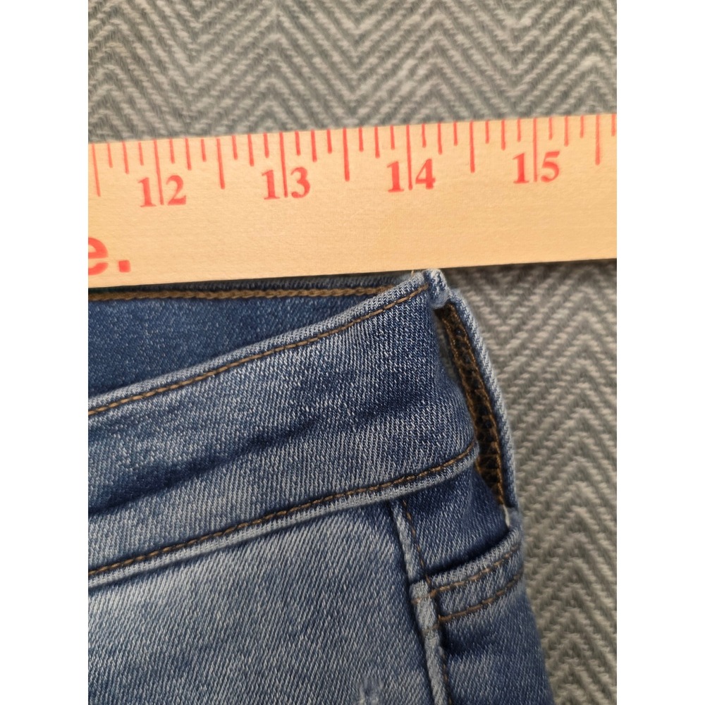 Lucky Brand Sweet Mid Rise Straight Jeans Medium Wash Distressed Blue Size 4/27 - Picture 7 of 12